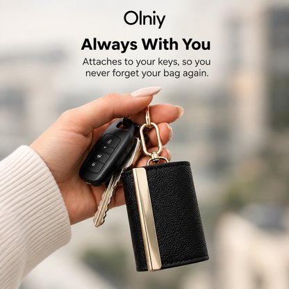 Olniy pouch clipped to car keys