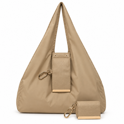 Olniy keychain tote in beige