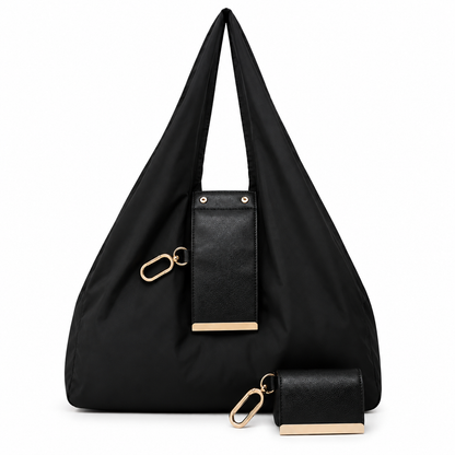 Olniy keychain tote in black