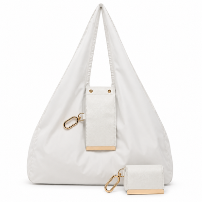 Olniy keychain tote in white